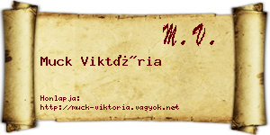 Muck Viktória névjegykártya