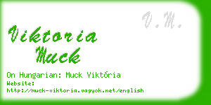 viktoria muck business card
